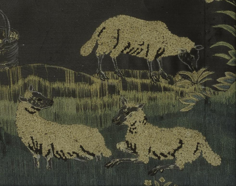 1964.1221 A Needlework Picture, Detail 7