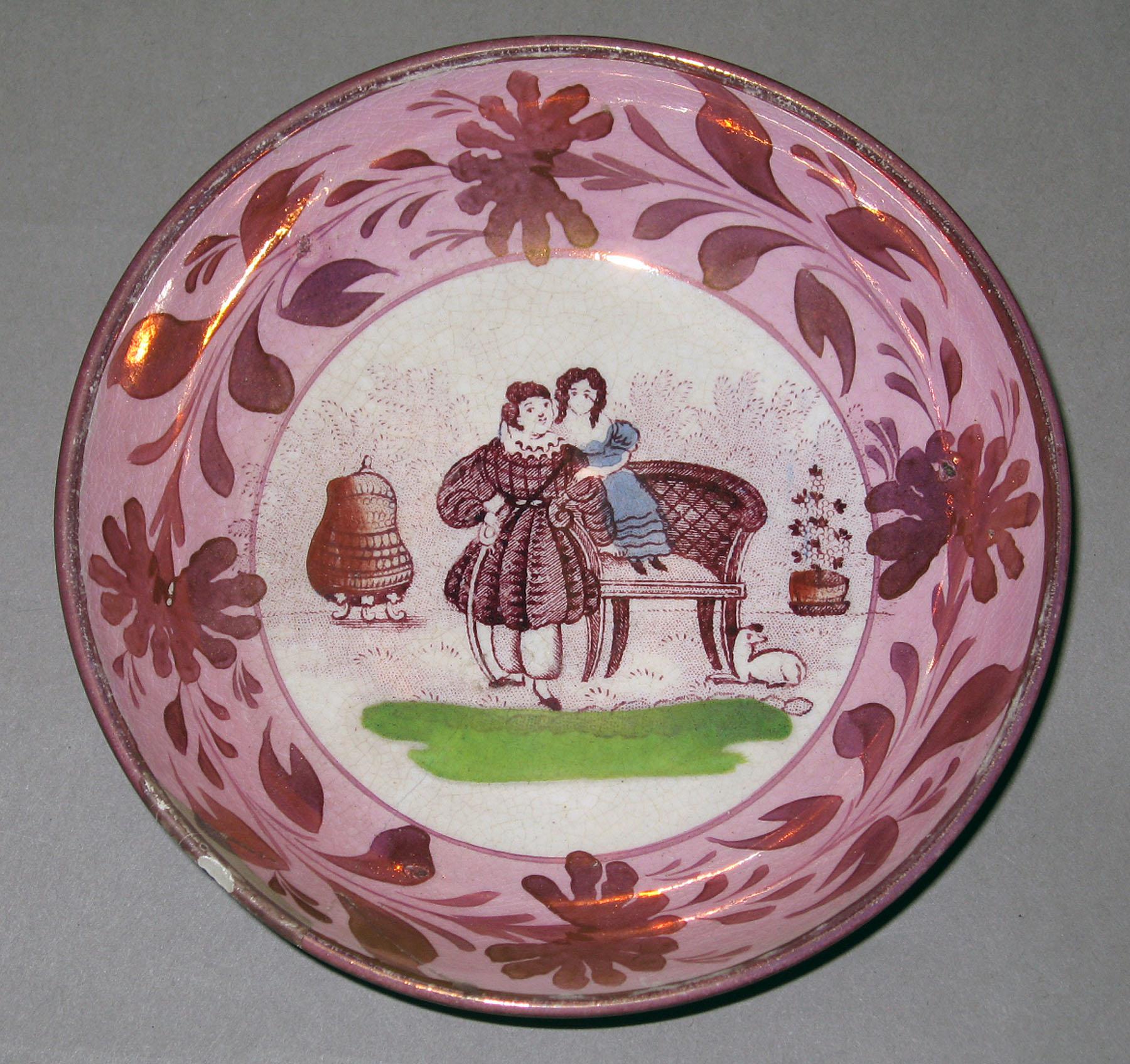 1964.1297.001 Lusterware Saucer