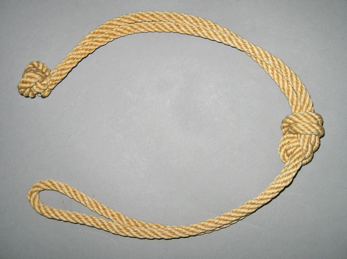 1955.0638 A, B Window hangings, side curtains tieback