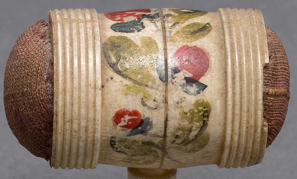 1964.1402 Minature Pincushion Stand, Side Detail