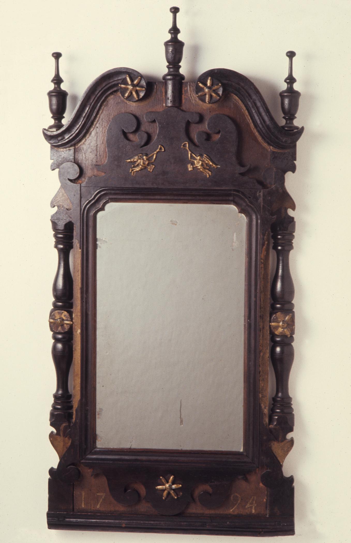 1964.1528 looking glass or mirror, view 1