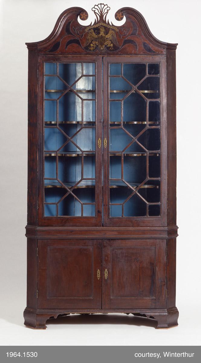 1964.1530 Cupboard, Corner cupboard