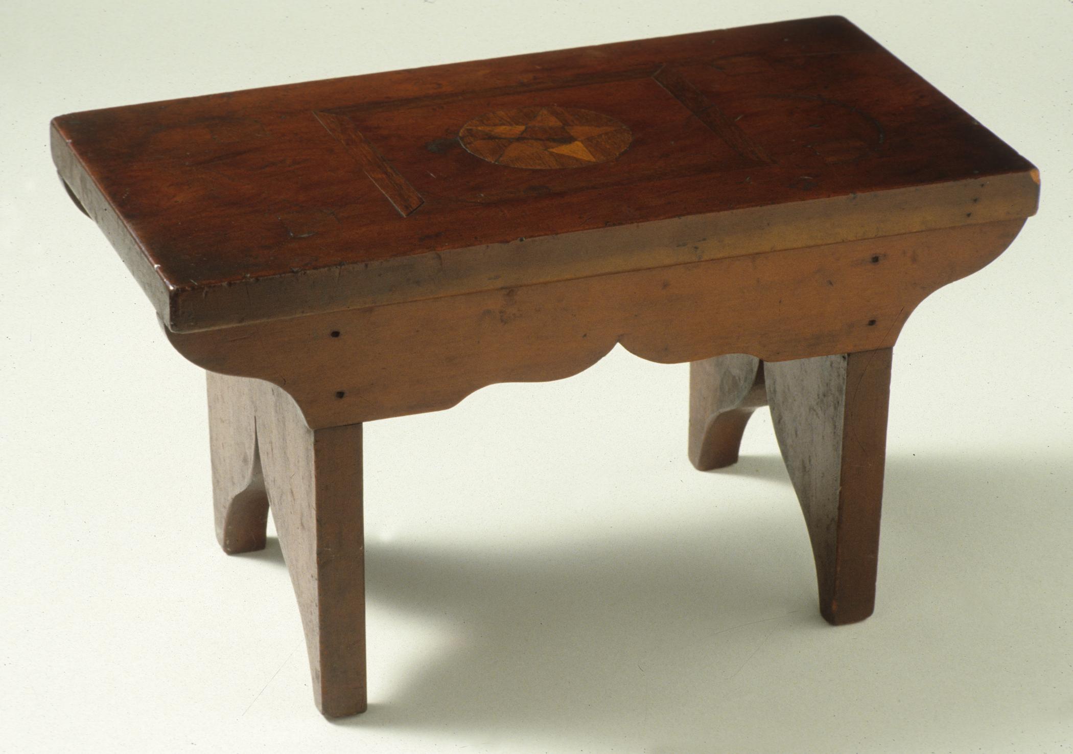 1964.0531 stool, footstool, view 1