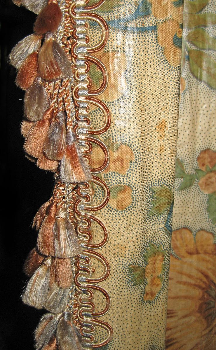 1955.0648 A, B, C Window hangings trim detail 1
