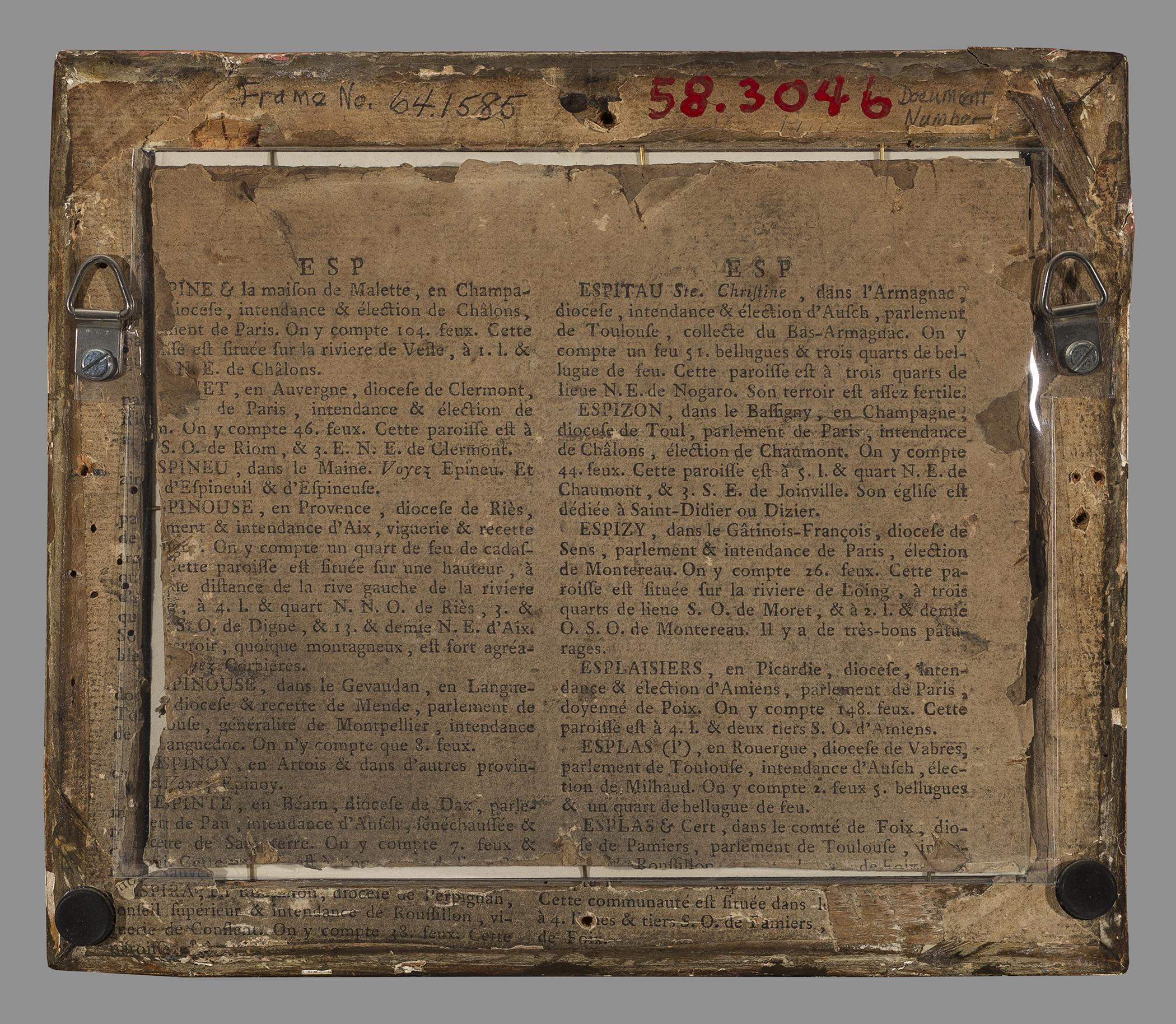 1964.1585 Frame, view 1, reverse