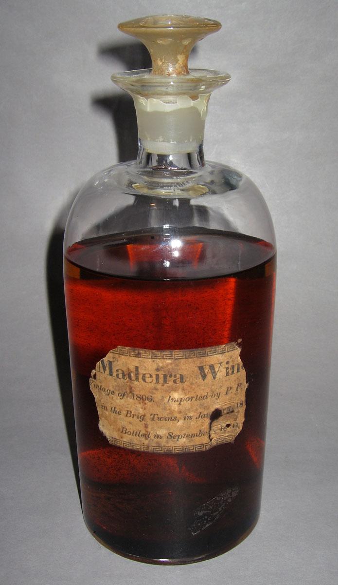 1964.1597 Wine bottle with Madiera (side 2)