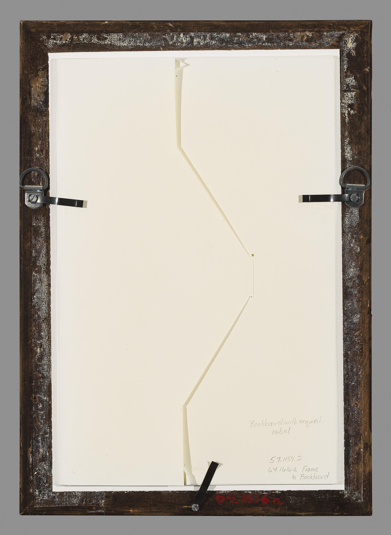 1964.1616 A Frame, B Backboard, view 1, reverse