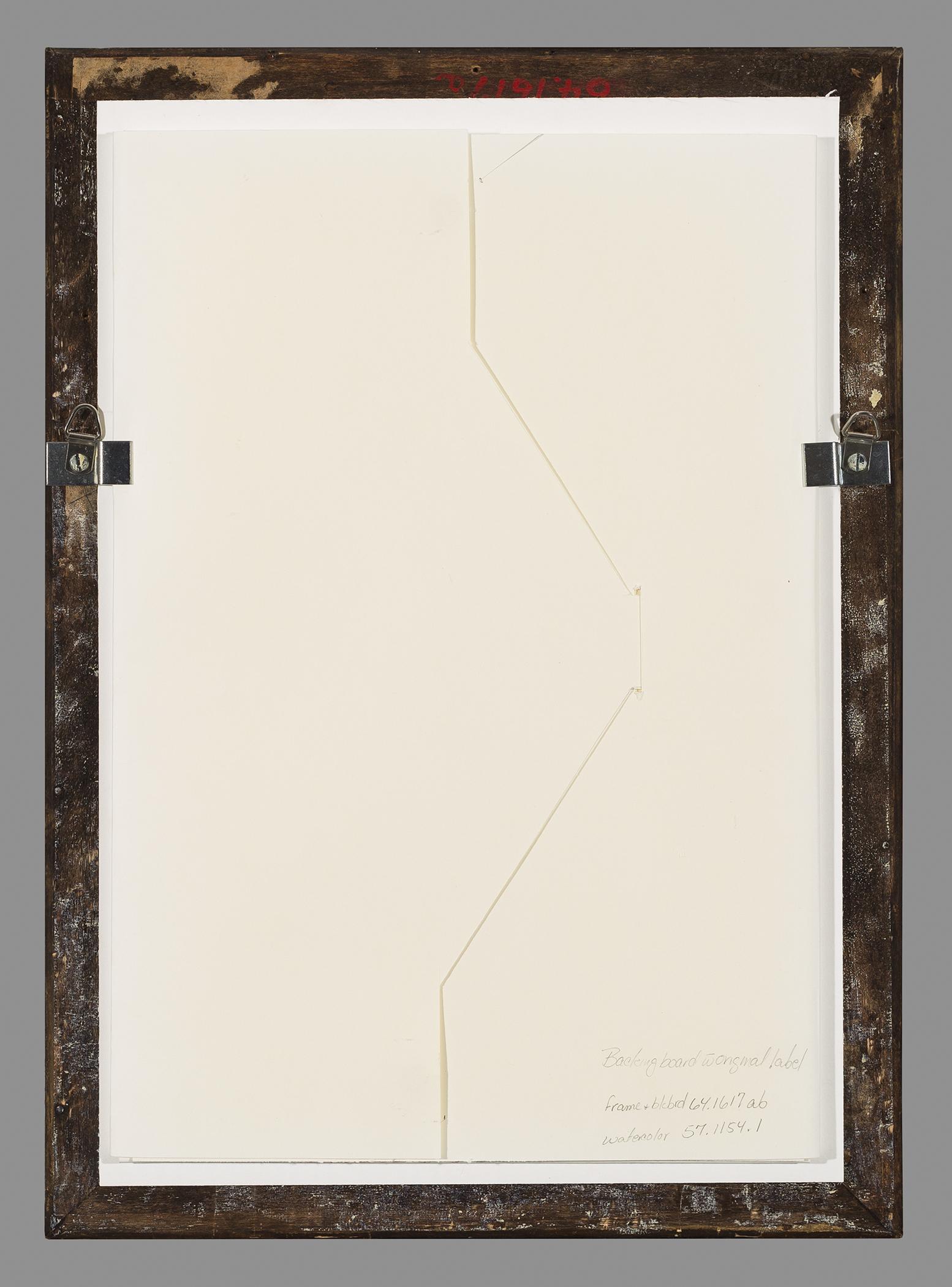 1964.1617 A Frame, B Backboard, view 1, reverse