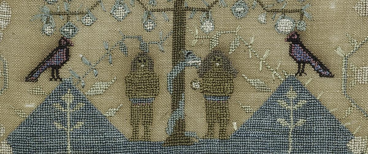 1964.1635 Sampler, Detail 9