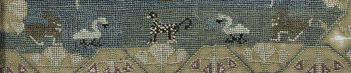 1964.1635 Sampler, Detail 10