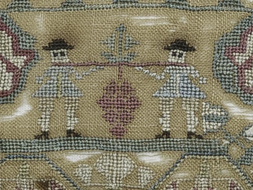 1964.1635 Sampler, Detail 11