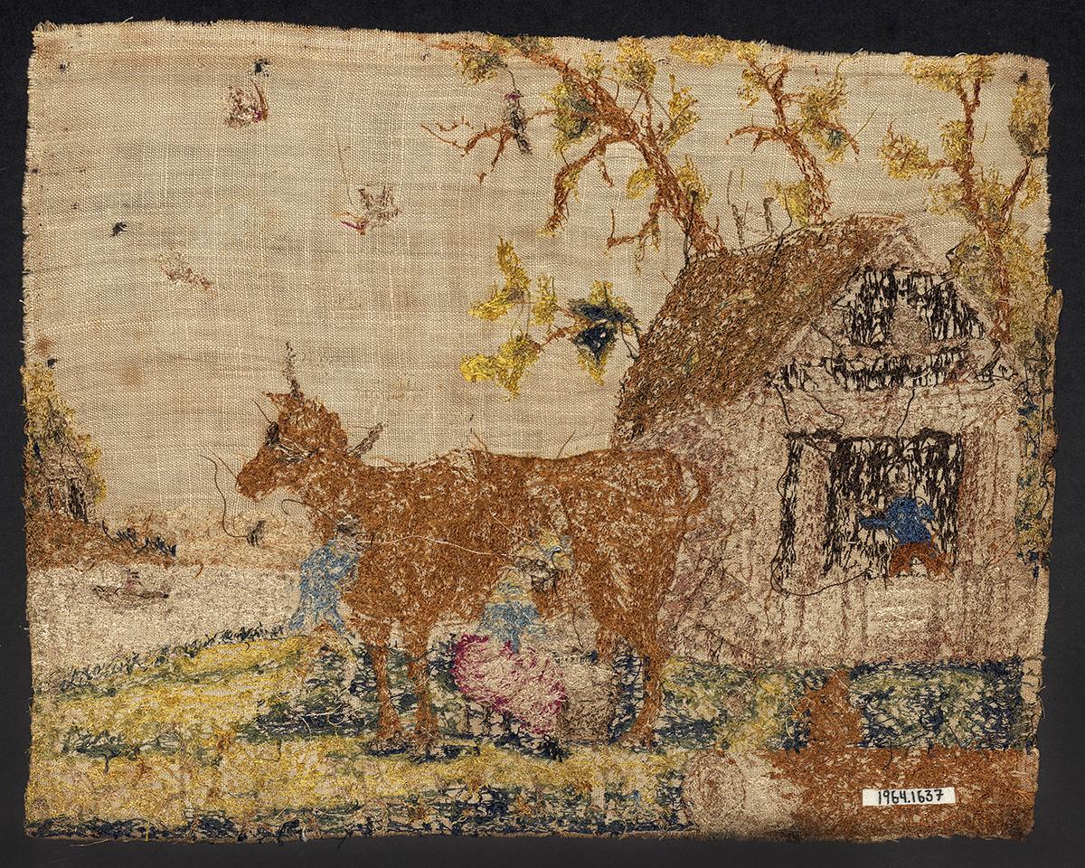 1964.1637 Needlework Picture, Verso