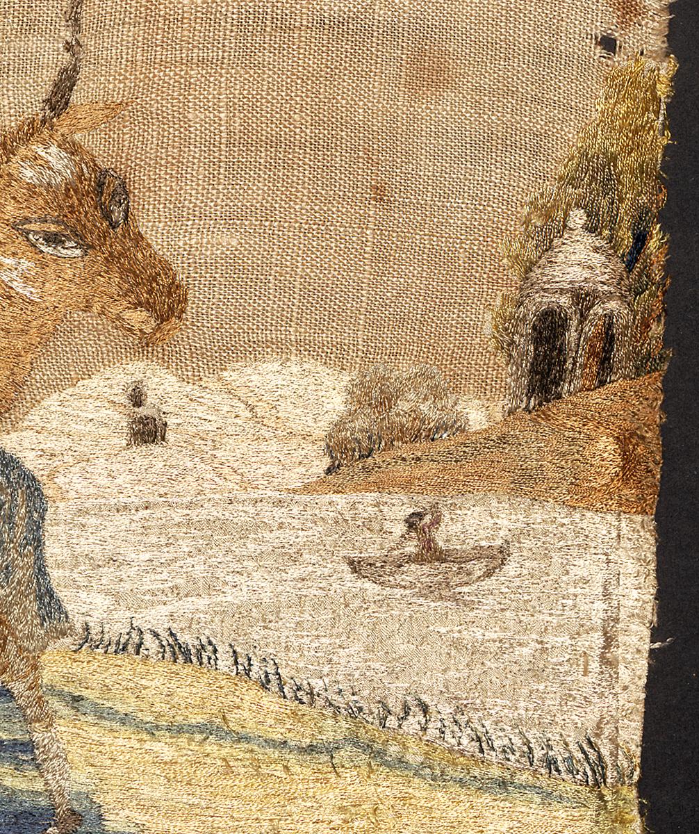 1964.1637 Needlework Picture, Detail 3