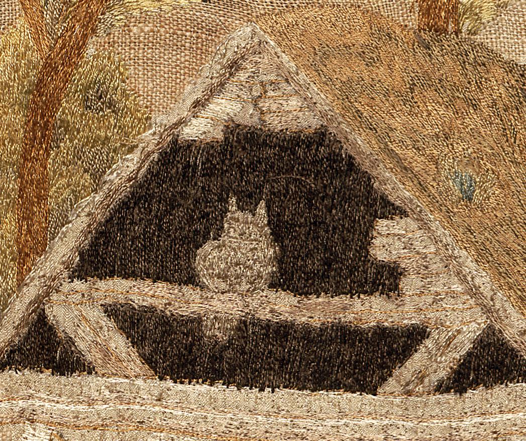 1964.1637 Needlework Picture, Detail 4