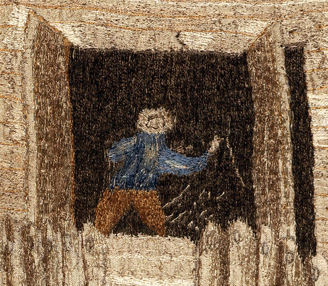 1964.1637 Needlework Picture, Detail 5