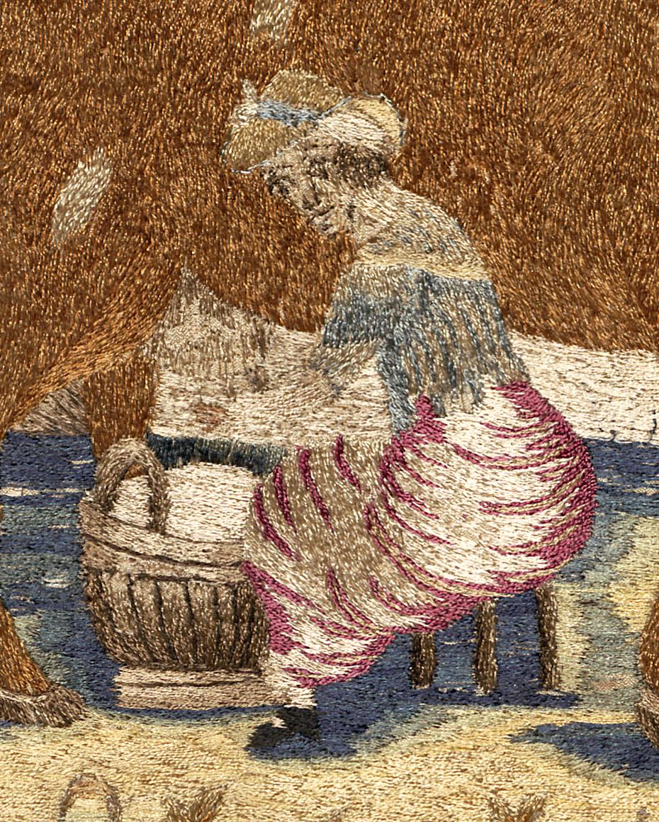 1964.1637 Needlework Picture, Detail 6