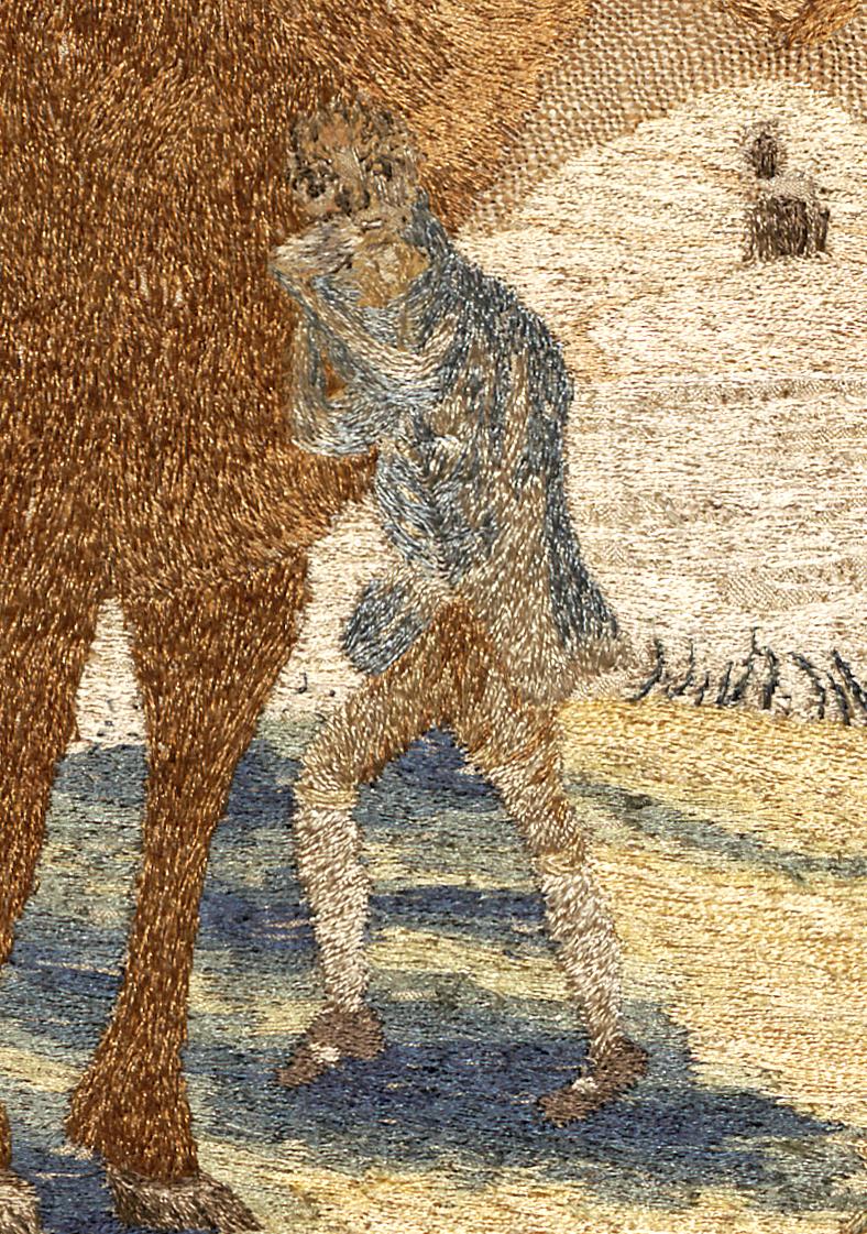 1964.1637 Needlework Picture, Detail 7