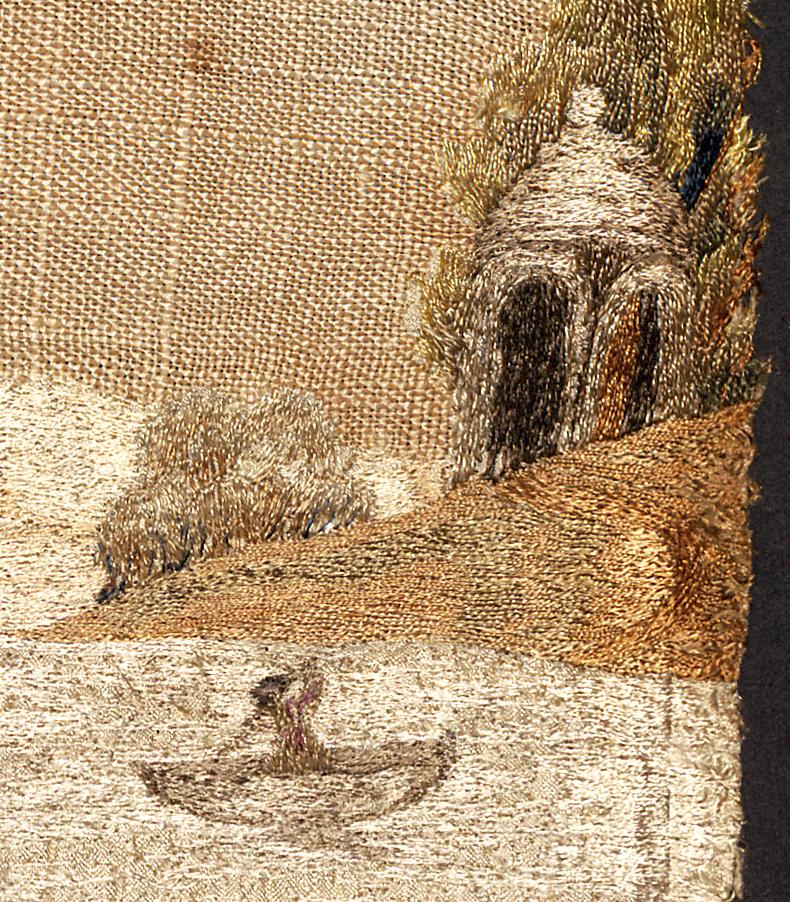 1964.1637 Needlework Picture, Detail 9