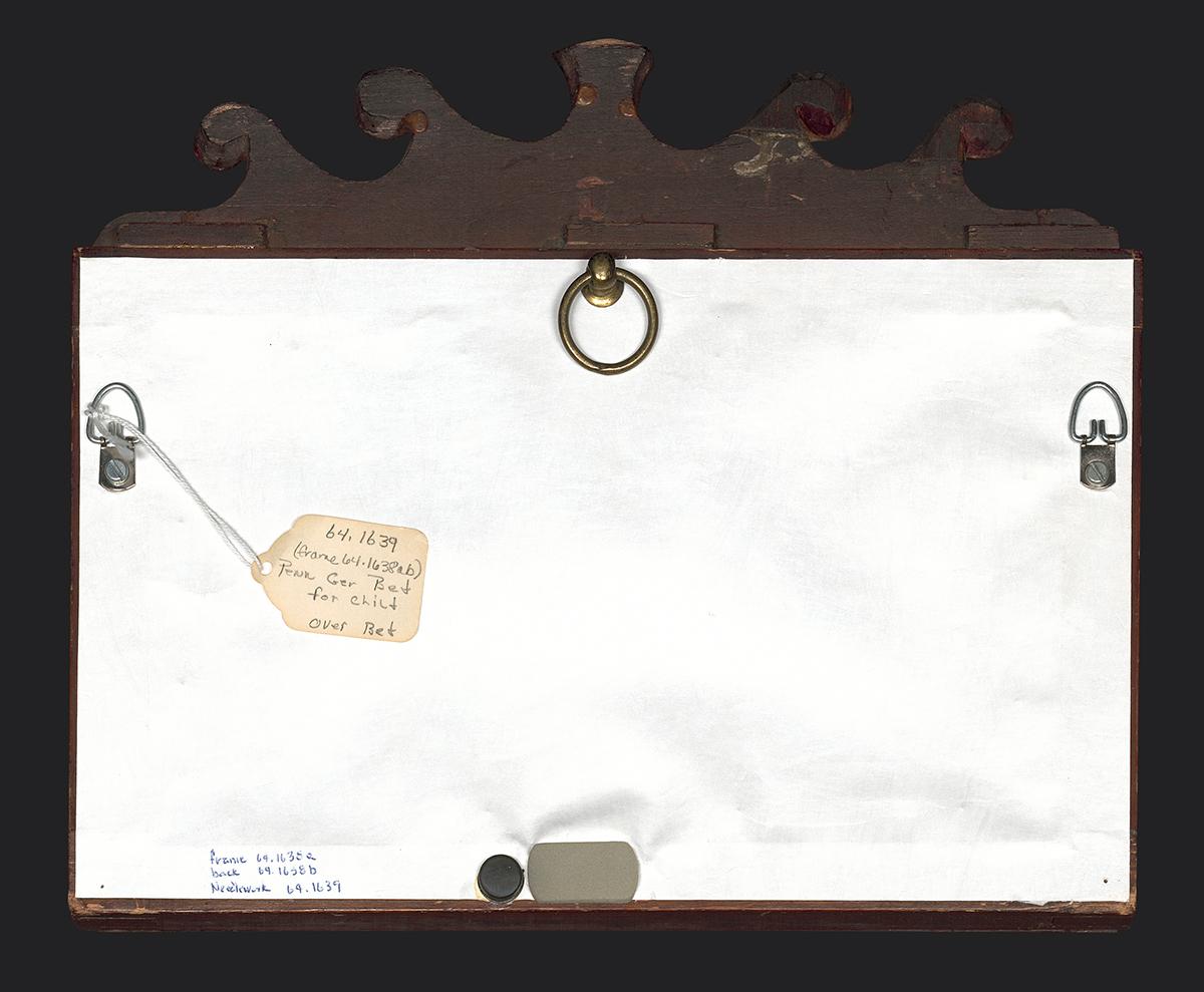 1964.1638 Frame, Verso