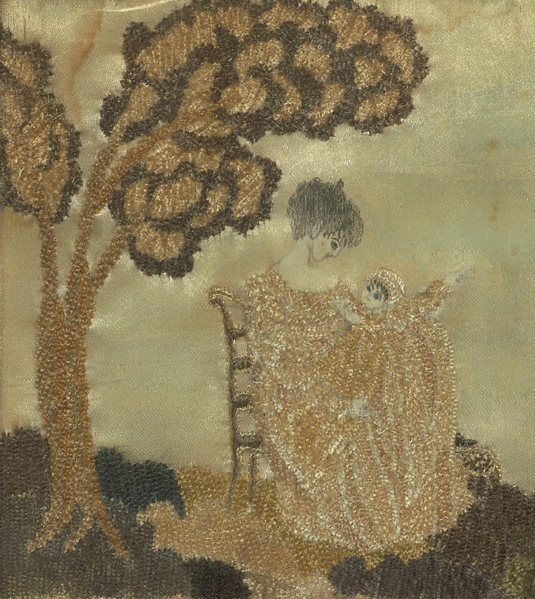 1964.1639 Needlework Picture, Detail