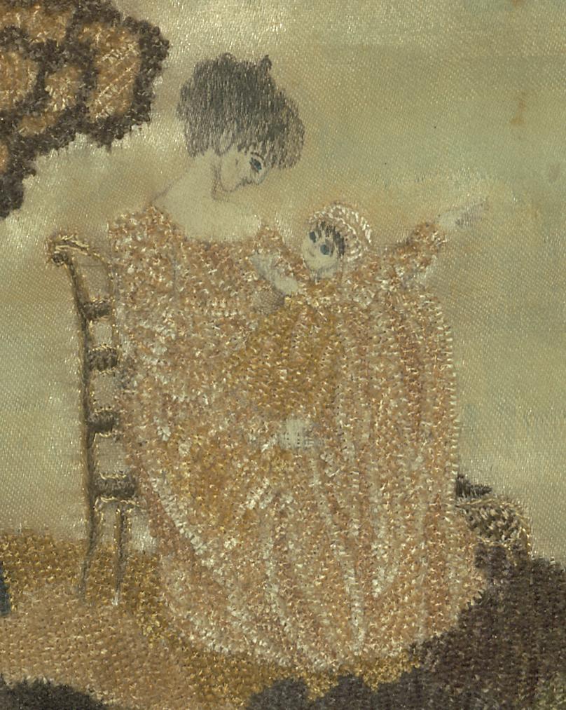 1964.1639 Needlework Picture, Detail 3