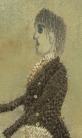 1964.1639 Needlework Picture, Detail 7