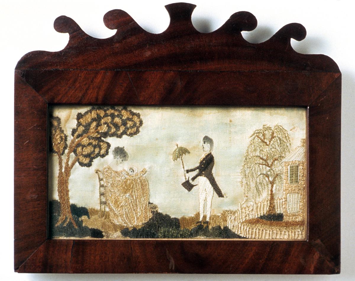 1964.1639 Needlework Picture and Frame