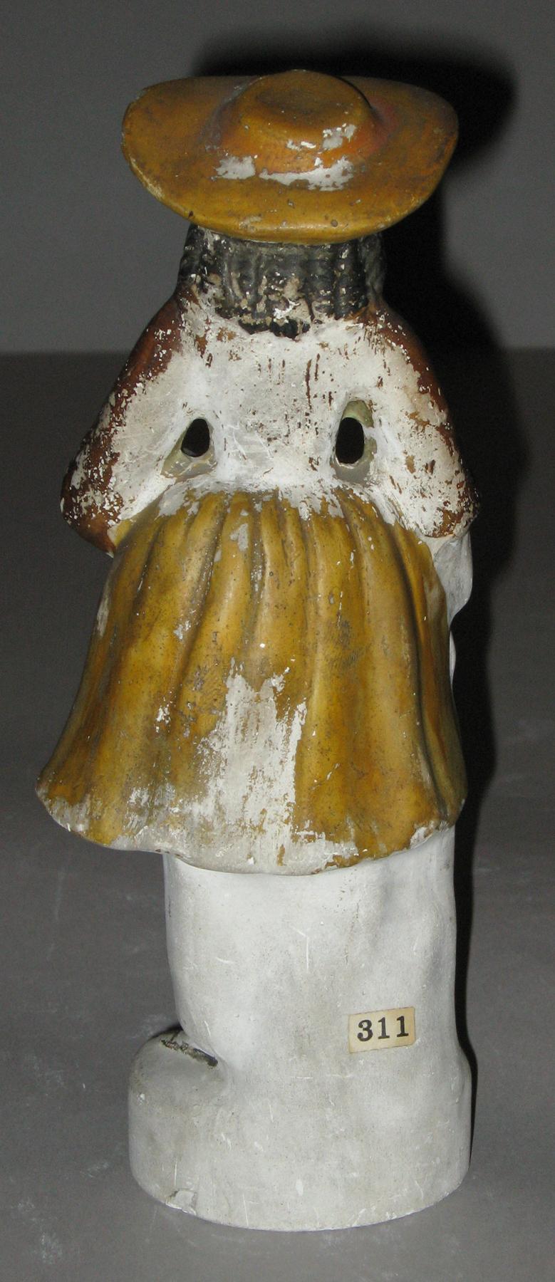 1964.1652 Chalkware Bloomer Girl (back)