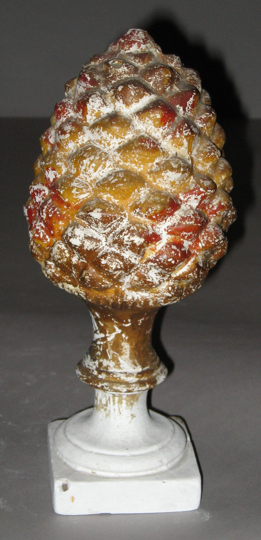 1964.1656 Chalkware pineapple (garniture)