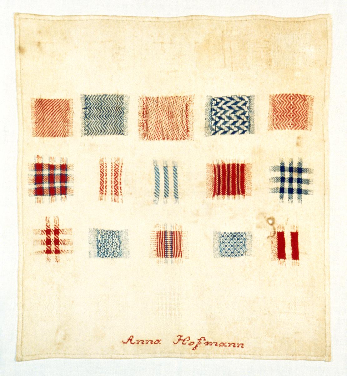 1964.1702 Sampler, Darning sampler