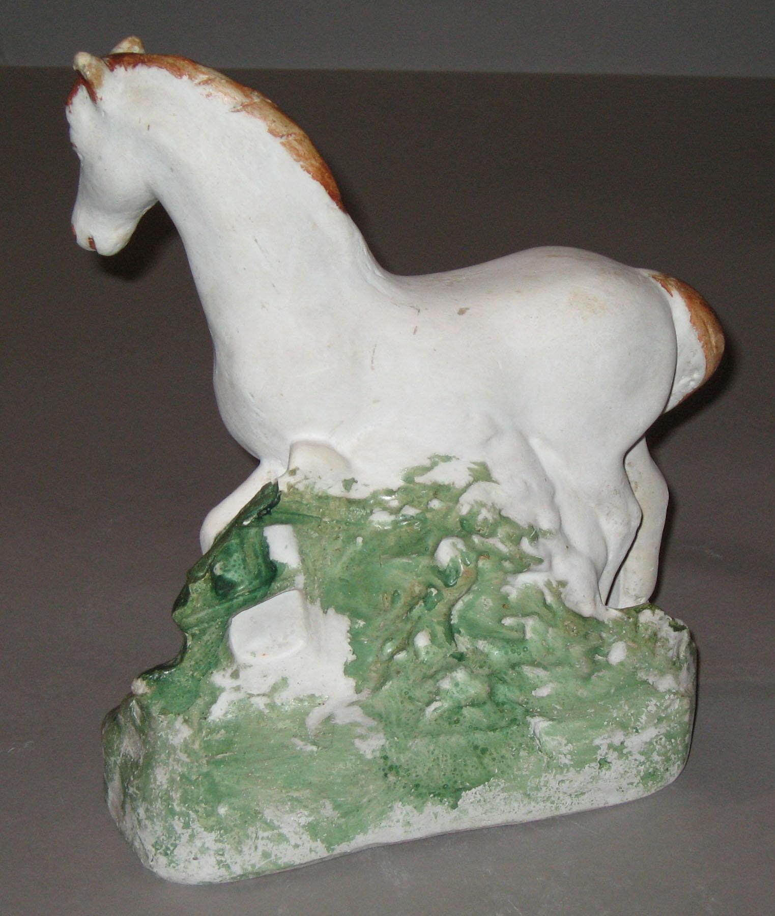 1964.1709 Chalkware horse (back)