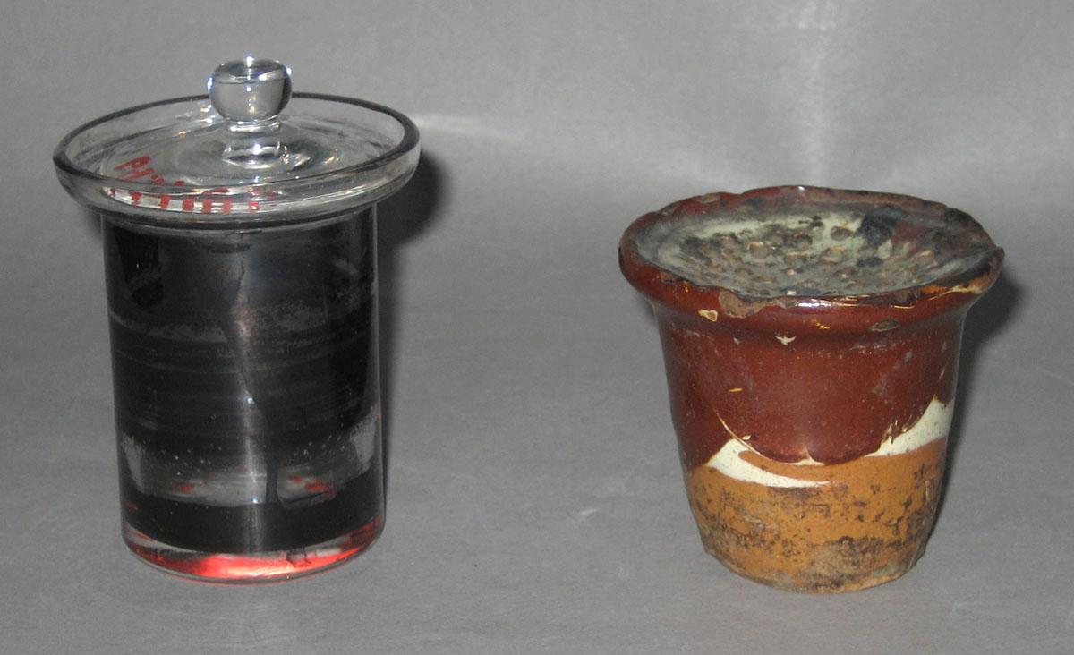 1964.1718 A, B Inkstand (bottles for  ink)