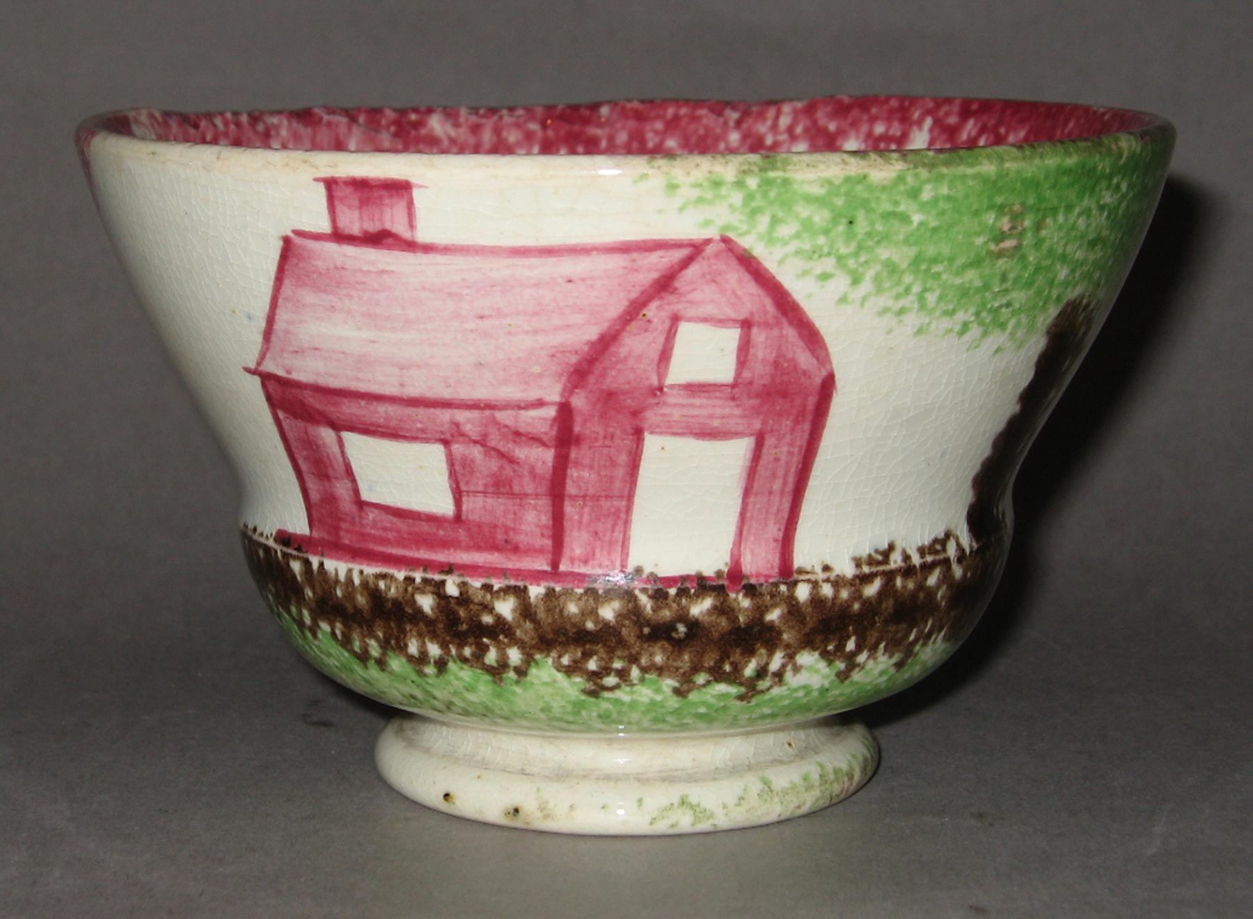 1964.1732 Spatterware teabowl