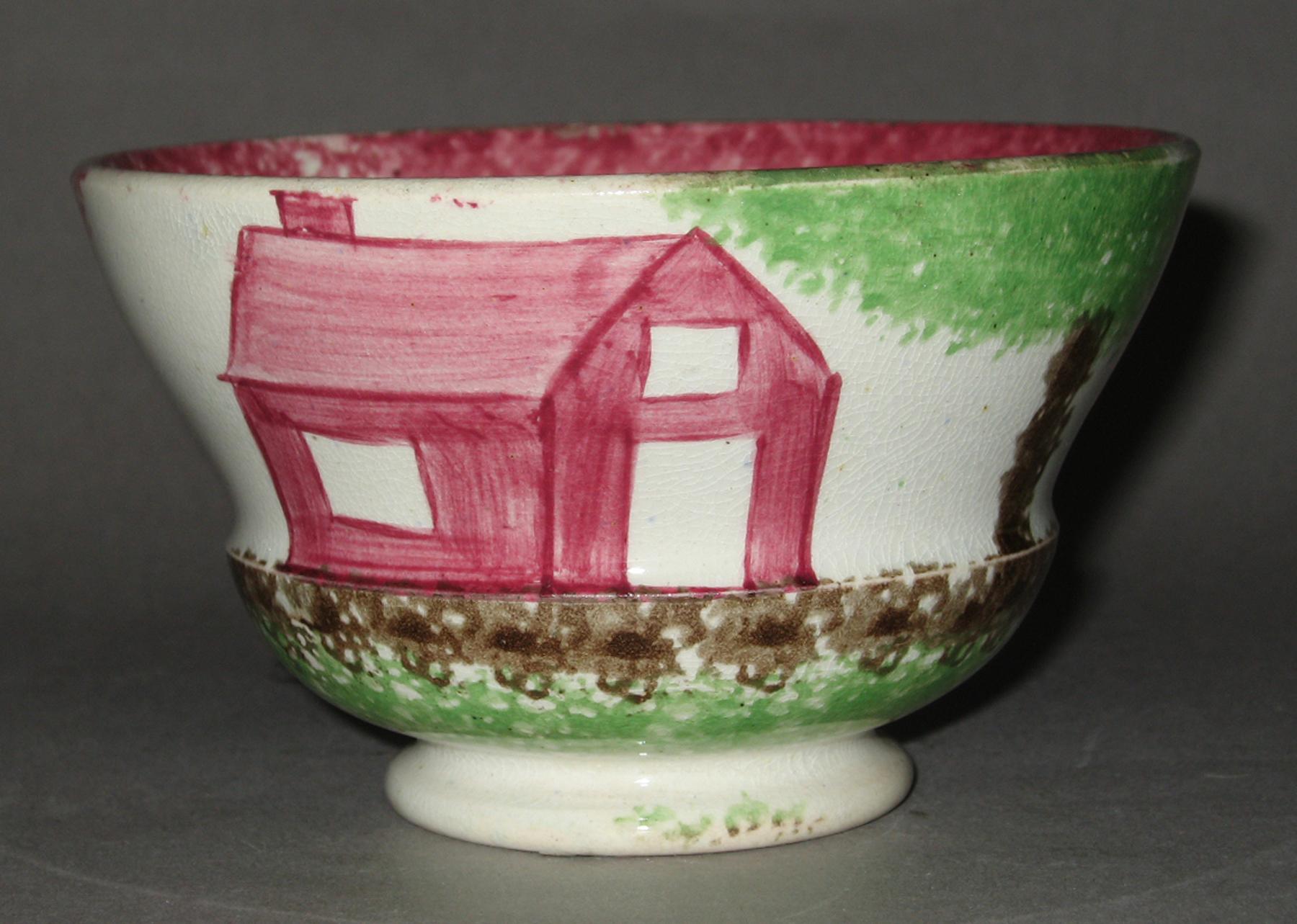 1964.1733 Spatterware teabowl