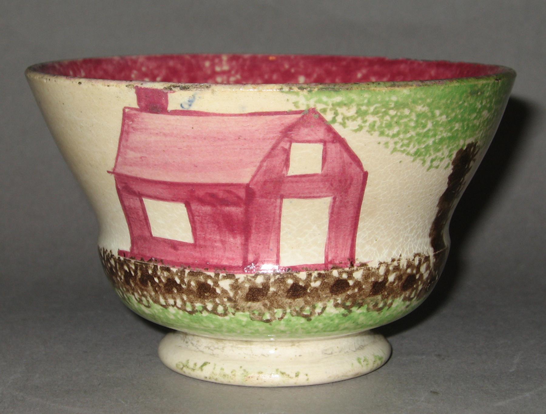 1964.1734 Spatterware teabowl