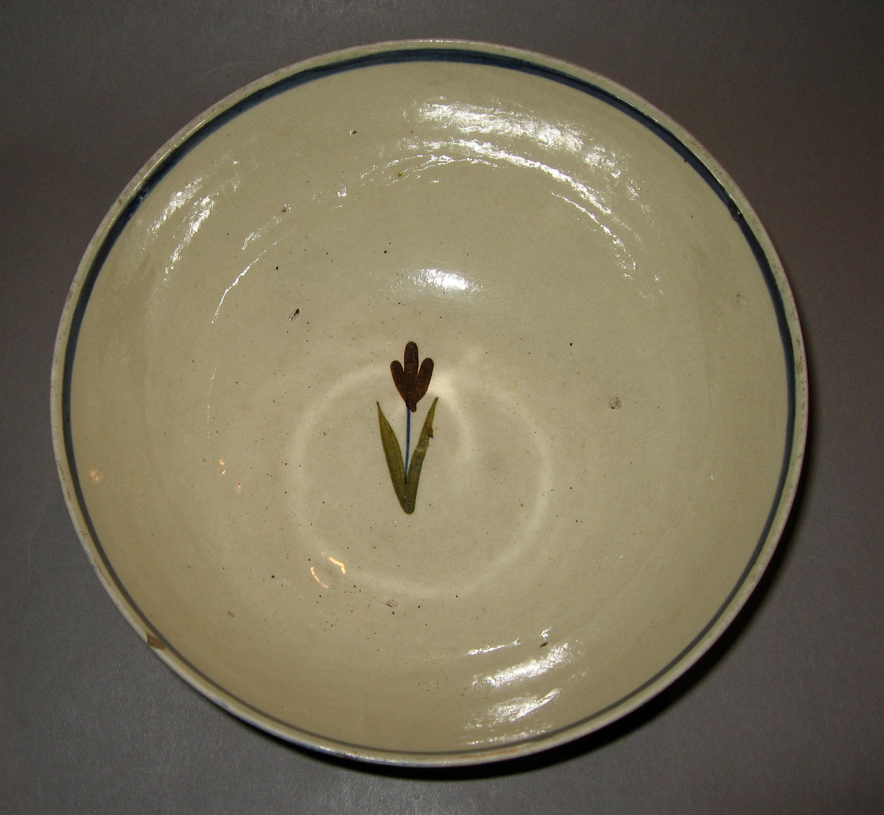 1964.1758 Pearlware bowl (interior)