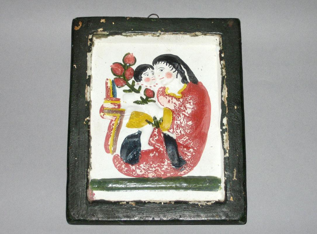 1964.1761 Chalkware plaque front
