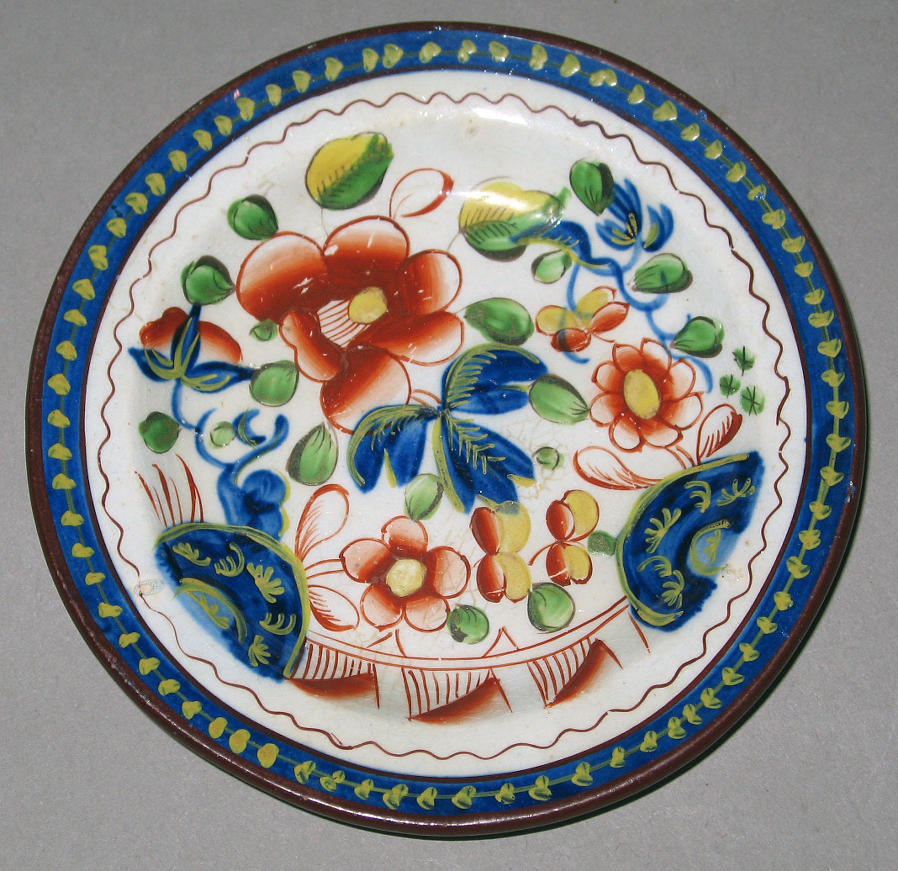 1964.1812 Single rose pattern plate