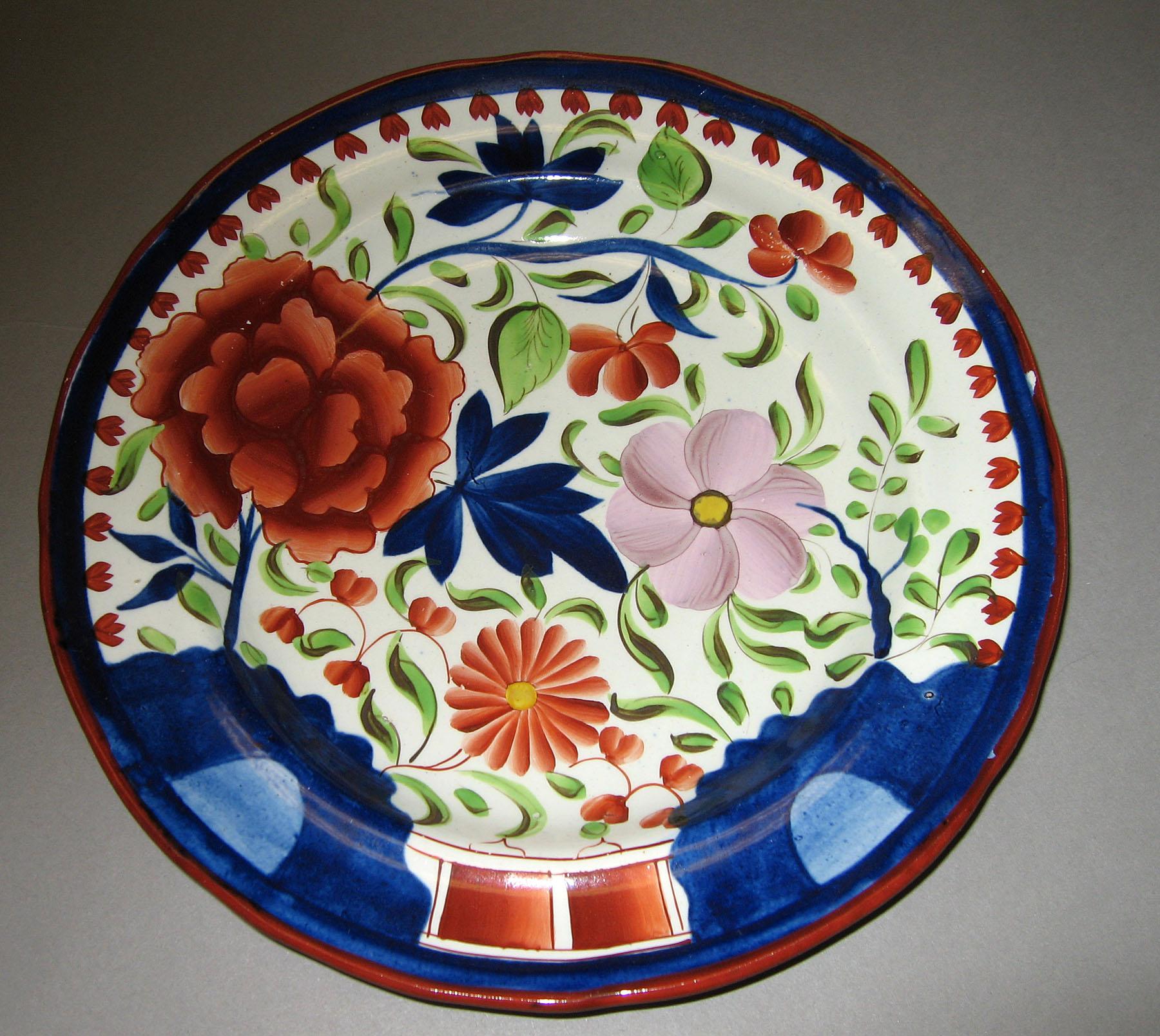 1964.1813.012 Double rose pattern dish