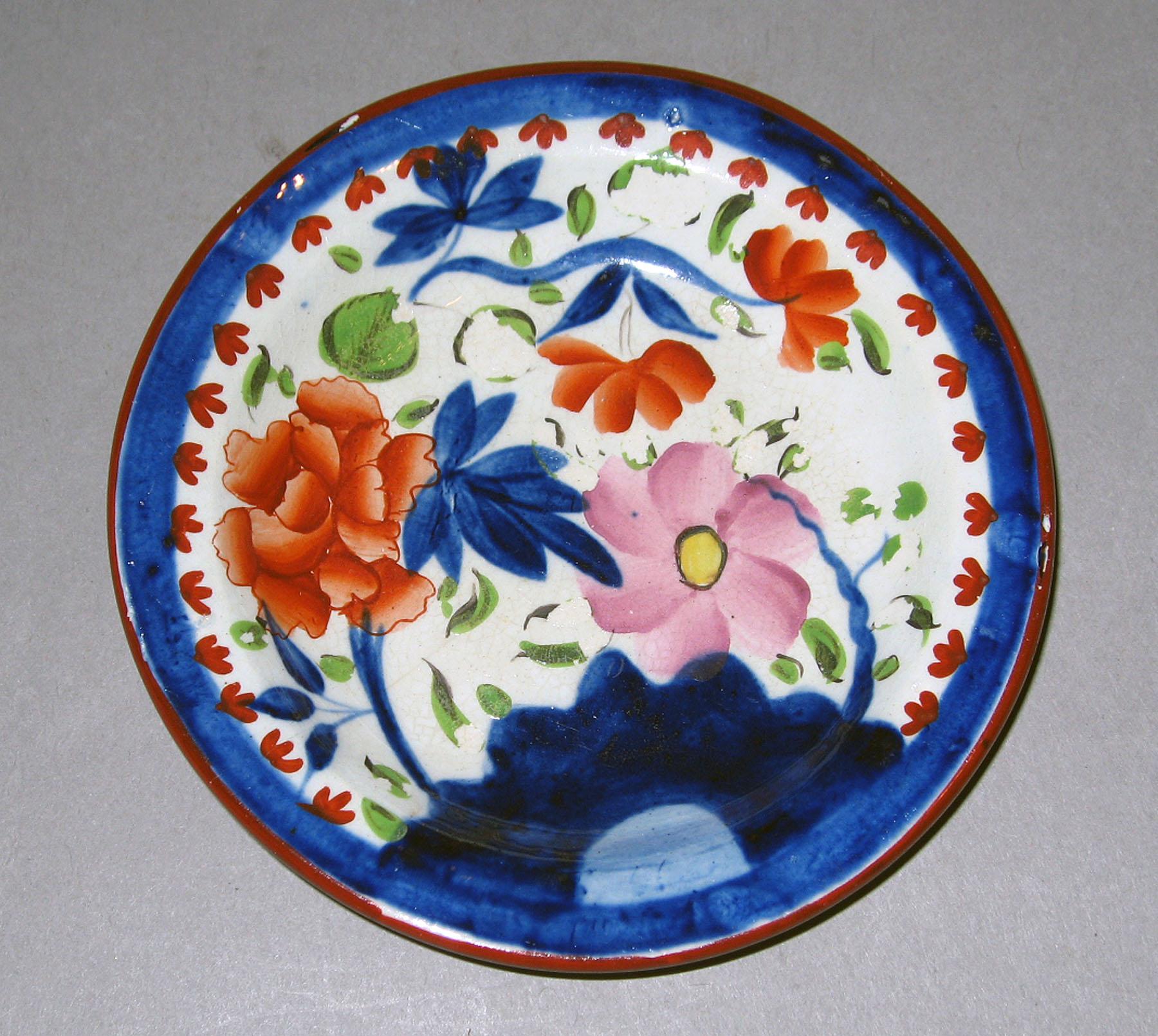 1964.1814 Double rose pattern plate
