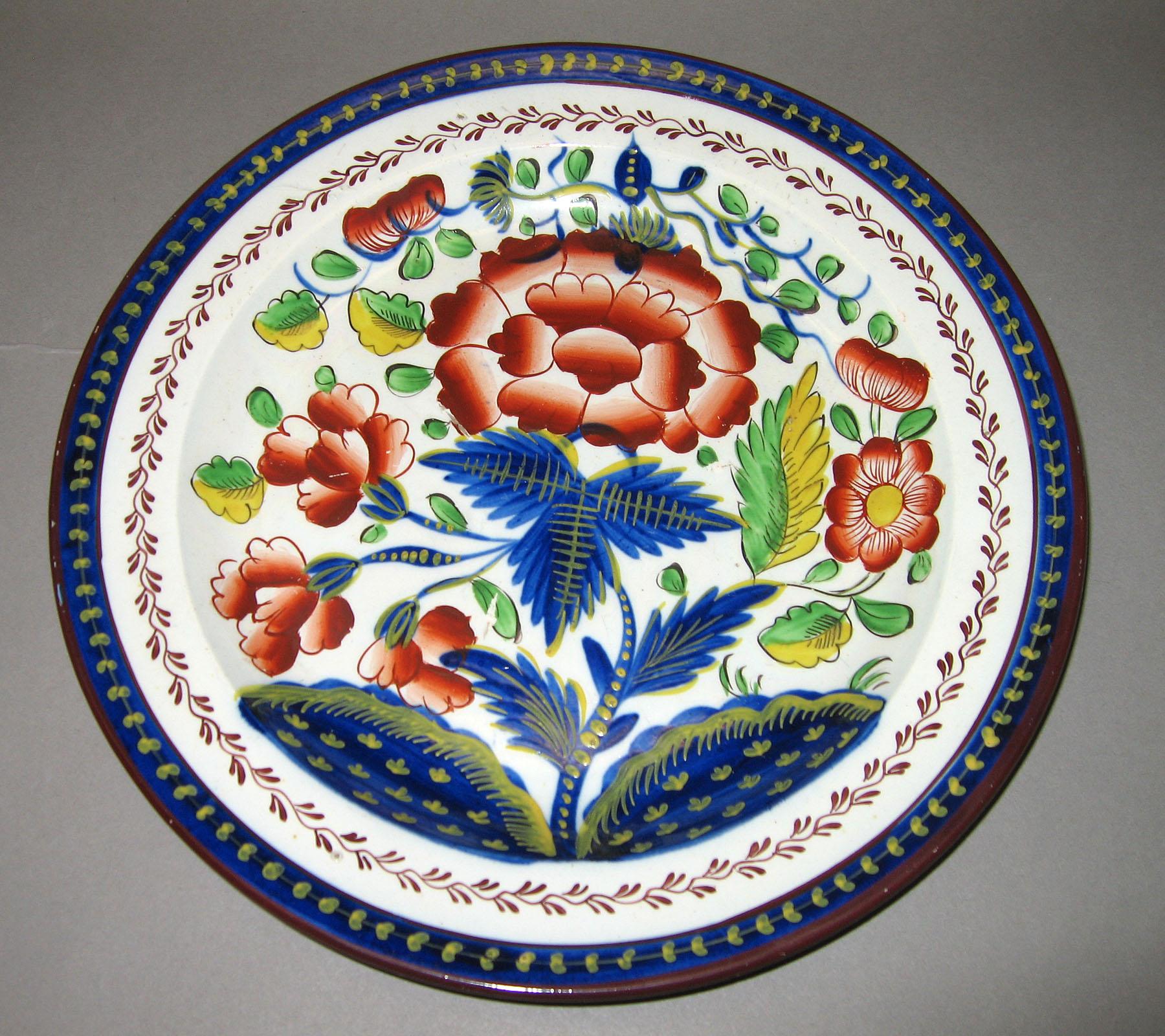 1964.1818.003 Carnation pattern plate