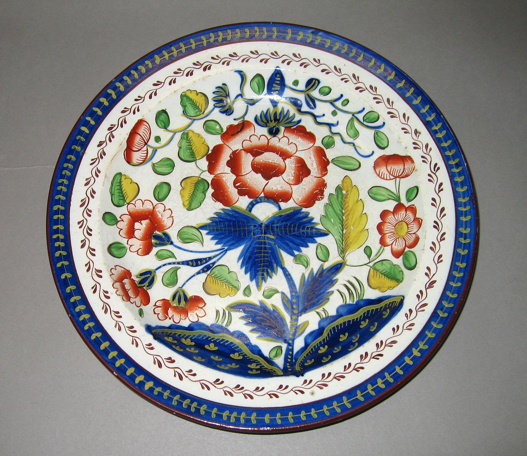 1964.1818.004 Carnation pattern plate