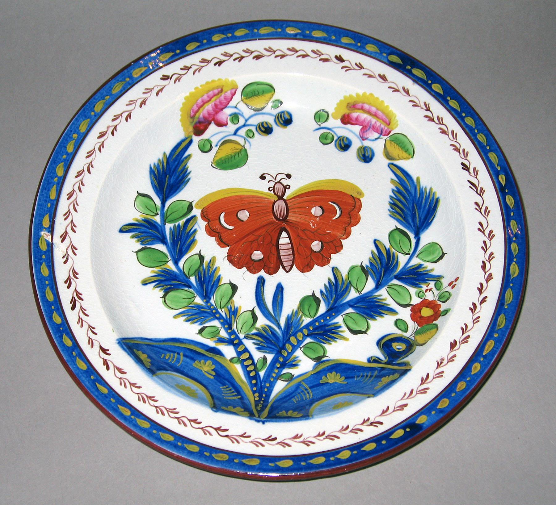 1964.1820.009 Butterfly pattern plate