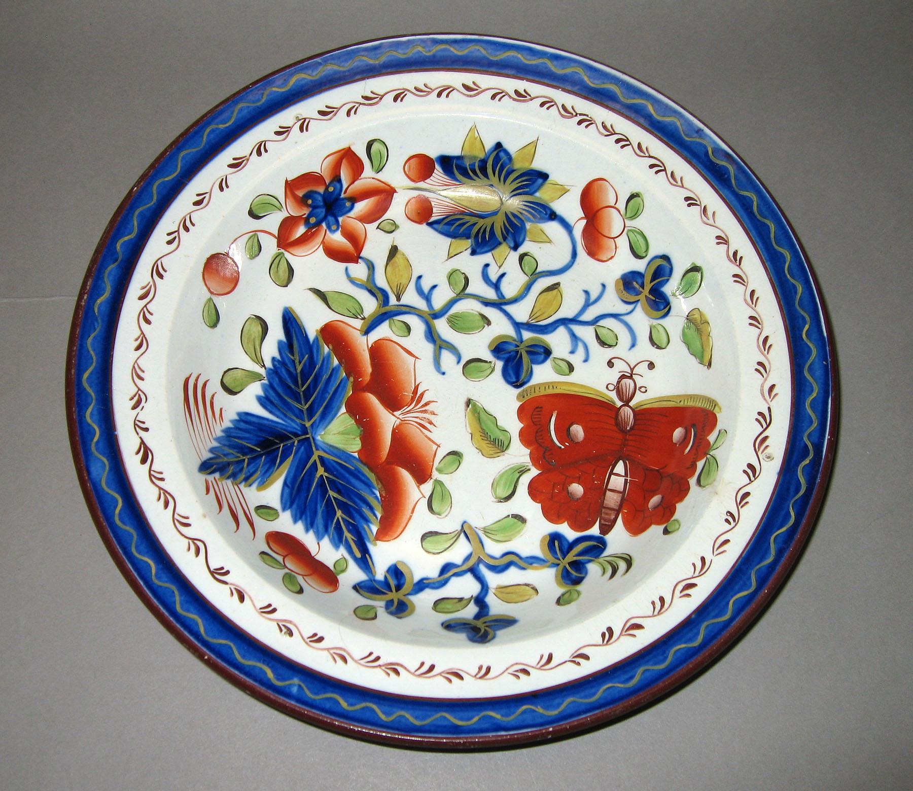1964.1823.001 Butterfly pattern soup plate