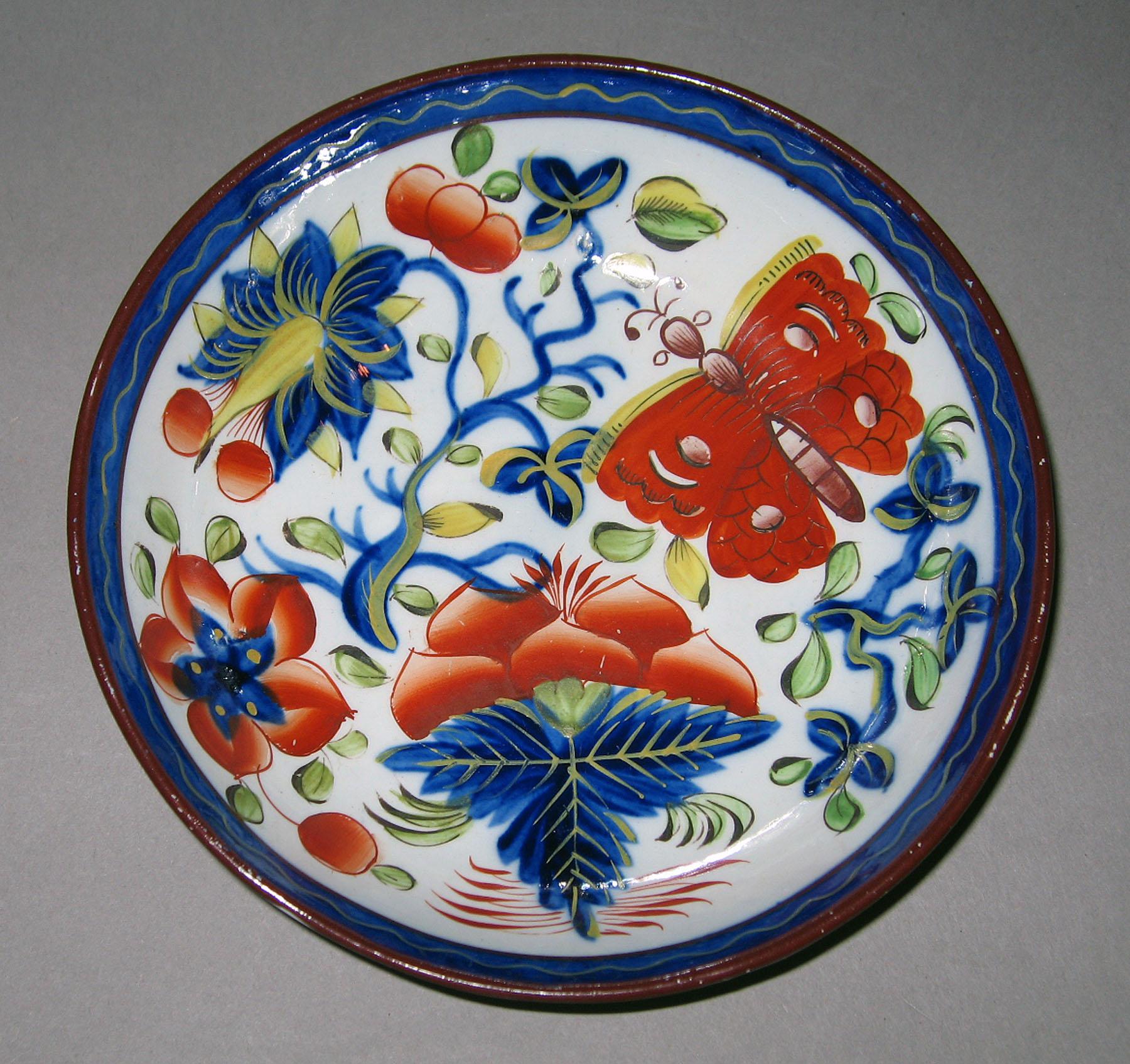 1964.1824.001 Butterfly pattern saucer