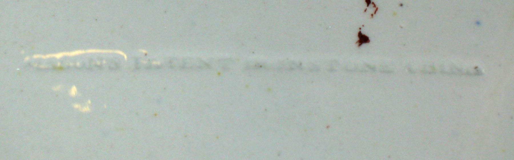 1964.1829 Mason's ironstone soup plate (mark)