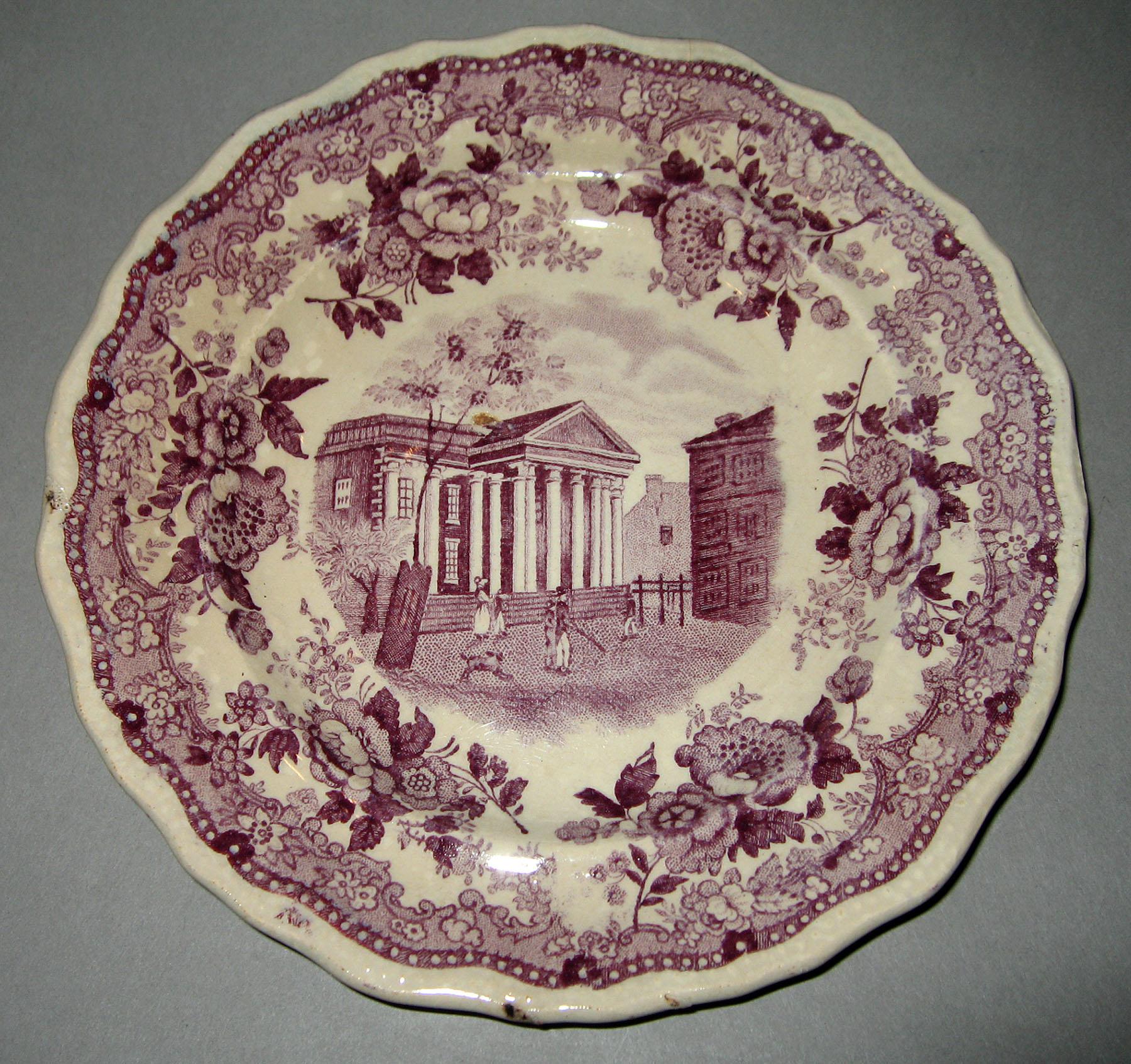 1964.1830.003 Jacksons Earthenware plate