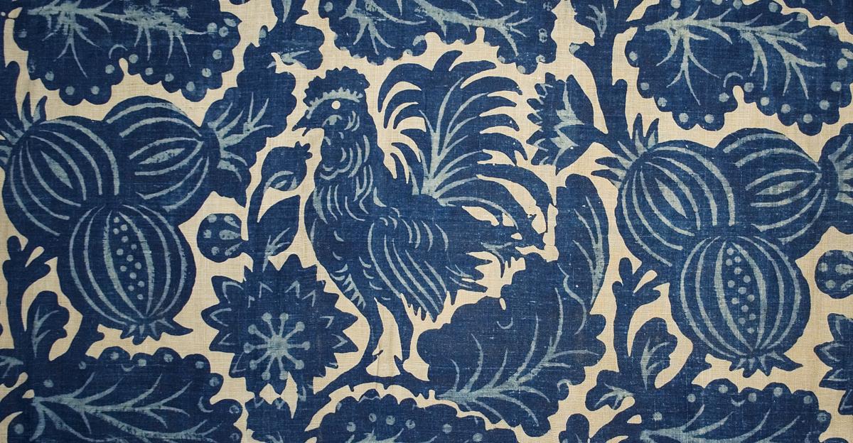 1955.0653.002 B Window Hanging, Side Curtain, Pattern Detail