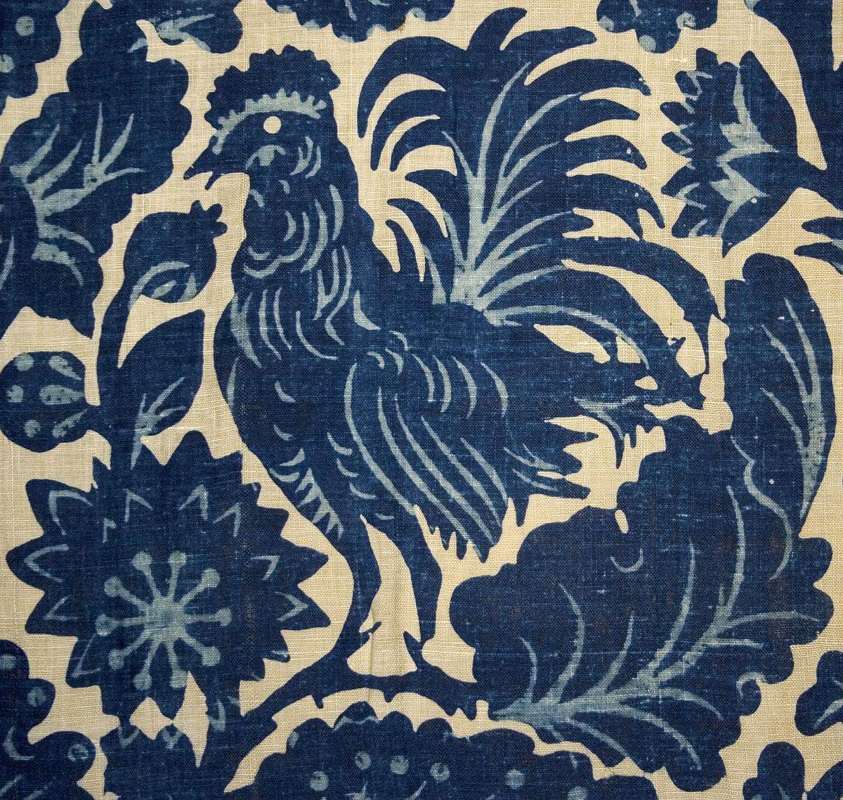 1955.0653.002 B Window Hanging, Side Curtain, Pattern Detail #2