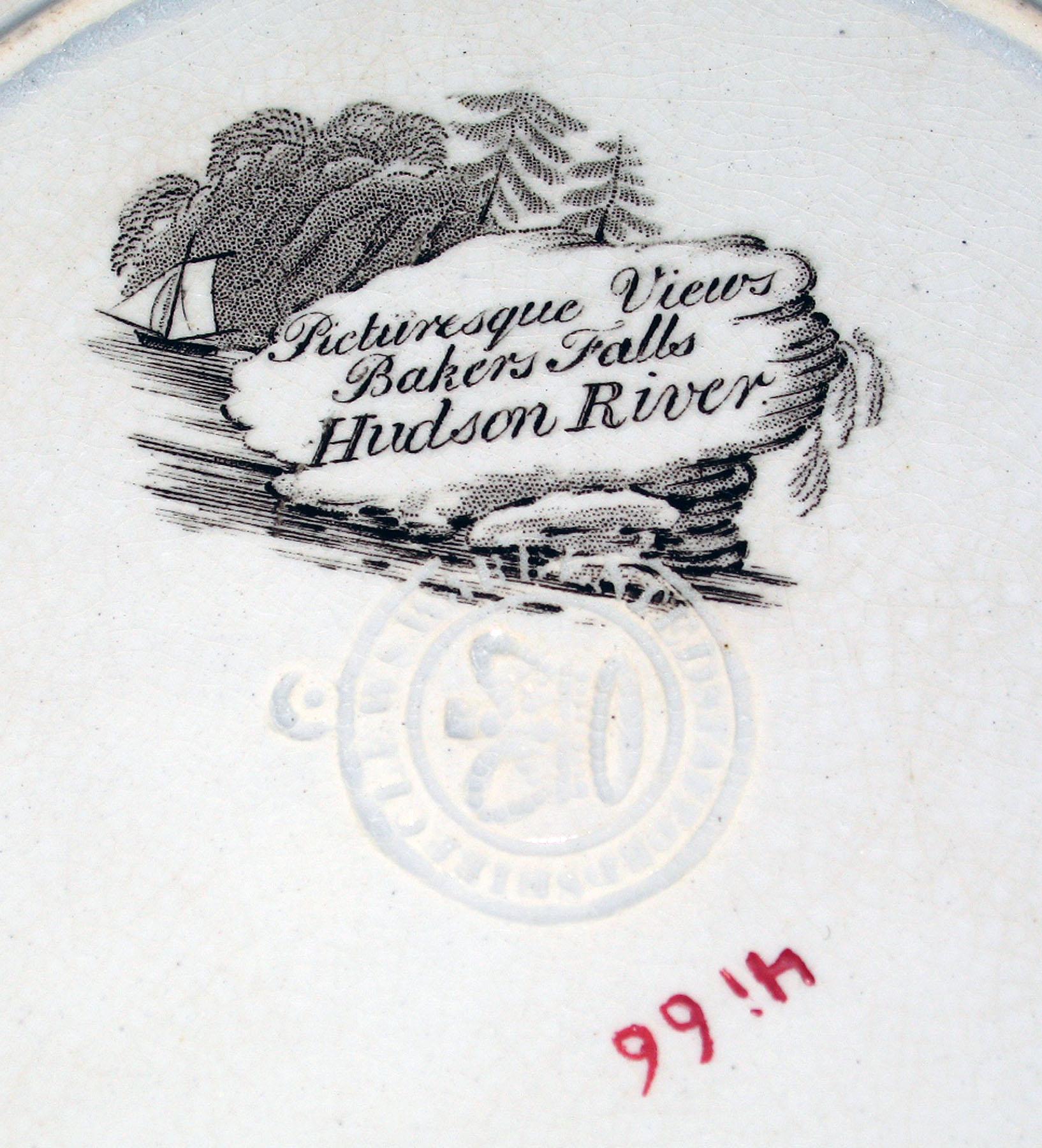 1964.1832.001 Clews earthenware plate, detail